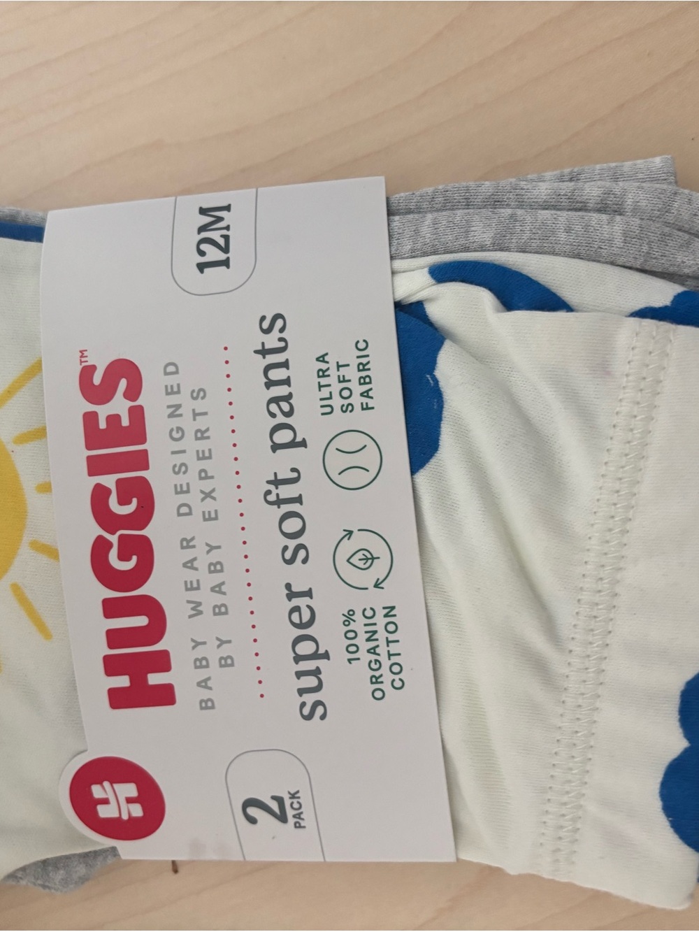 Huggies Super Soft Pants - Blue & Gray - 12M
